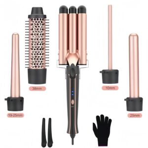 Change Head Curling Iron 5 in 1 Multi-functional Change Tube Curling Iron