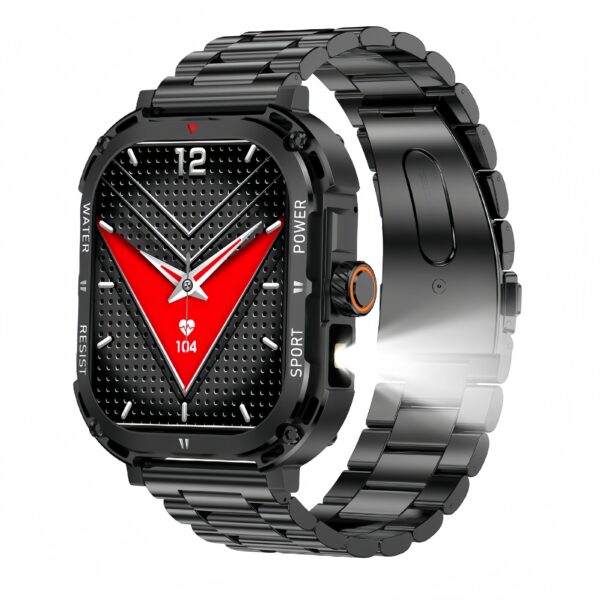 Bluetooth Talk Flashlight Health Monitoring Sports Smartwatch - Image 5