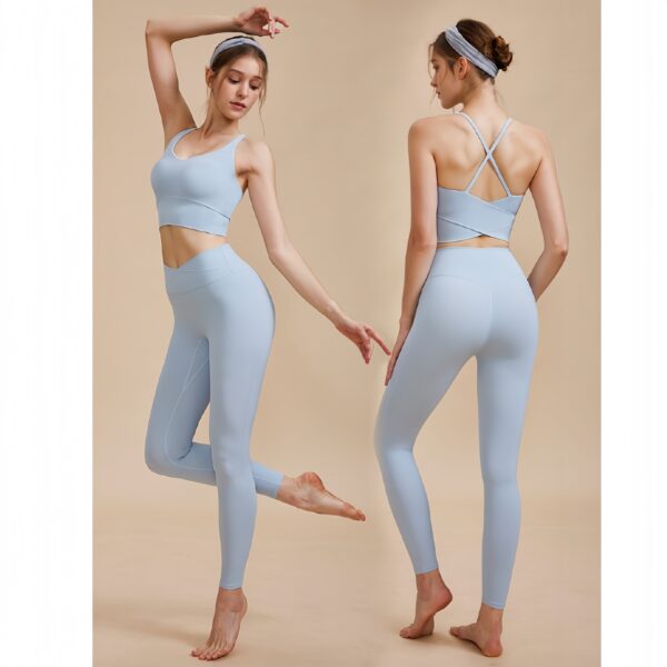 Fitness sports underwear shockproof big breasts show small yoga  tops - Image 5
