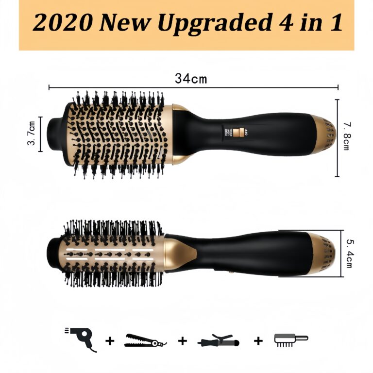 Blow Dryer Comb Curl Straight Hair Dryer Straightening Comb