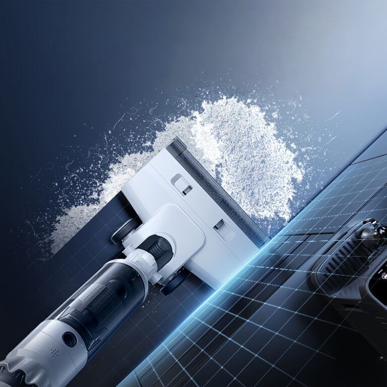 Intelligent suction and mopping washing machine mopping machine