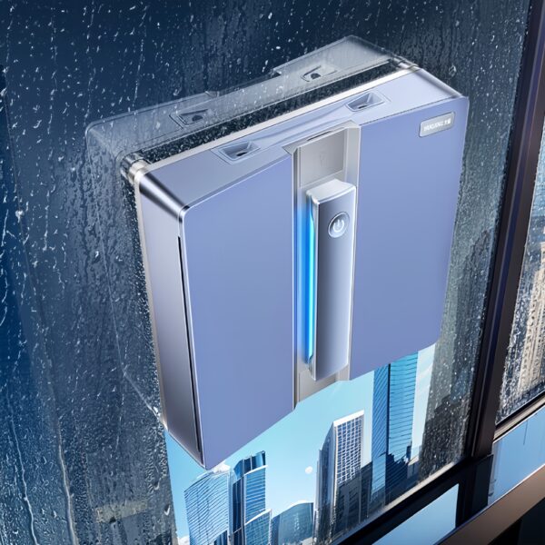 AI 4-way water jet window cleaning robot