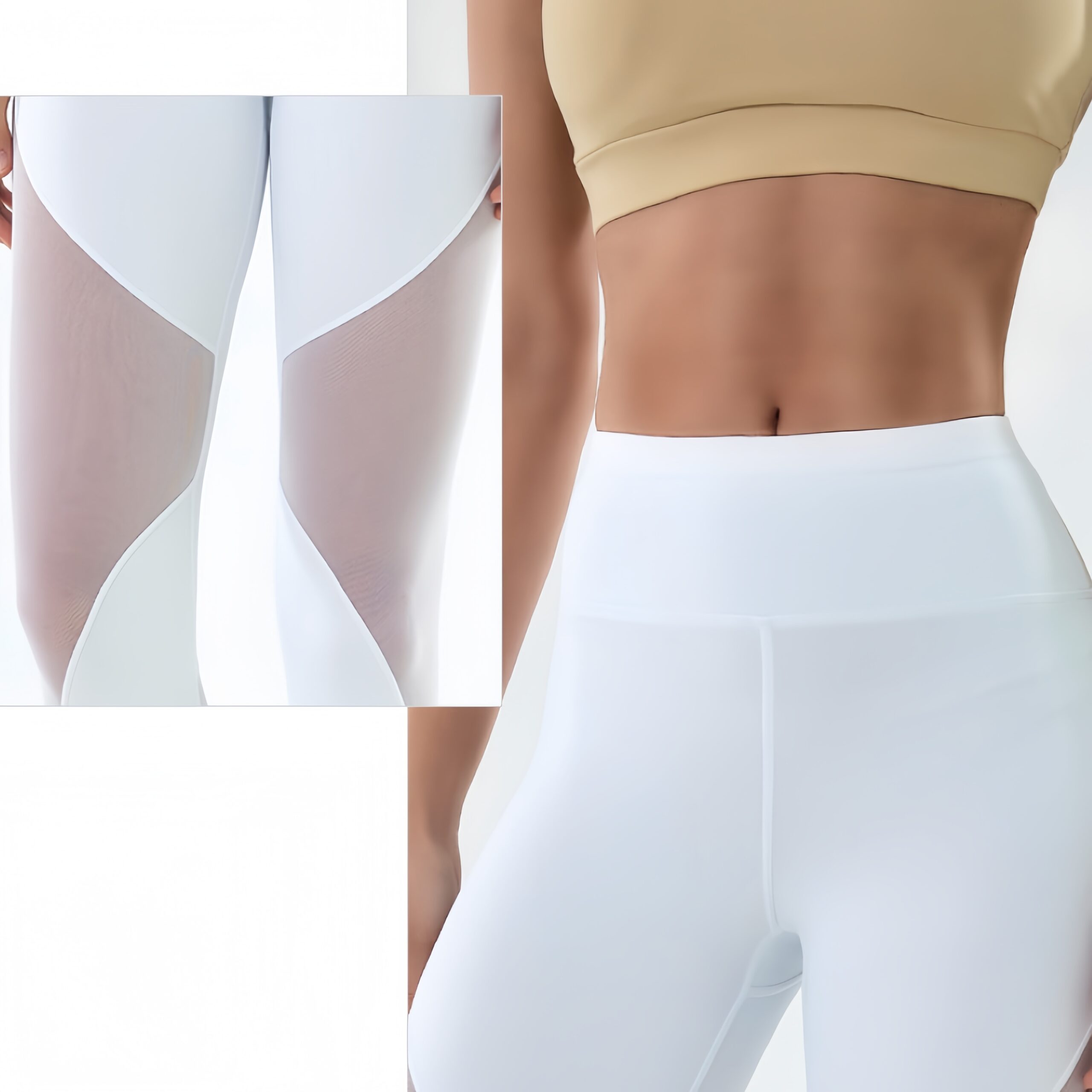 Women’s Skinny Stretch Hip Lifting Mesh Splicing Yoga Pants High Waist Quick Dry Running Treadstones