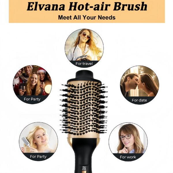 Blow Dryer Comb Curl Straight Hair Dryer Straightening Comb - Image 5