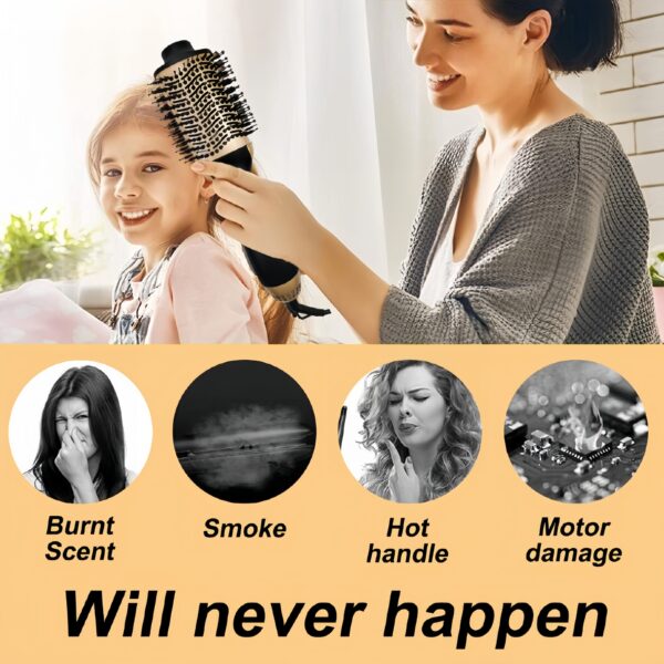 Blow Dryer Comb Curl Straight Hair Dryer Straightening Comb - Image 4