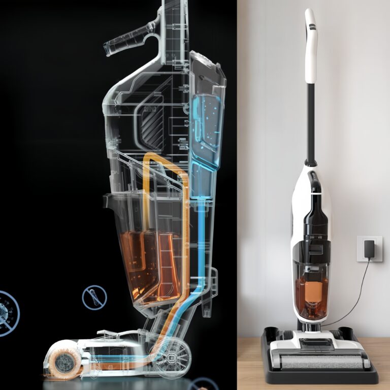 Household Cordless Sweeping and Mopping Automatic Cleaning 3-in-1