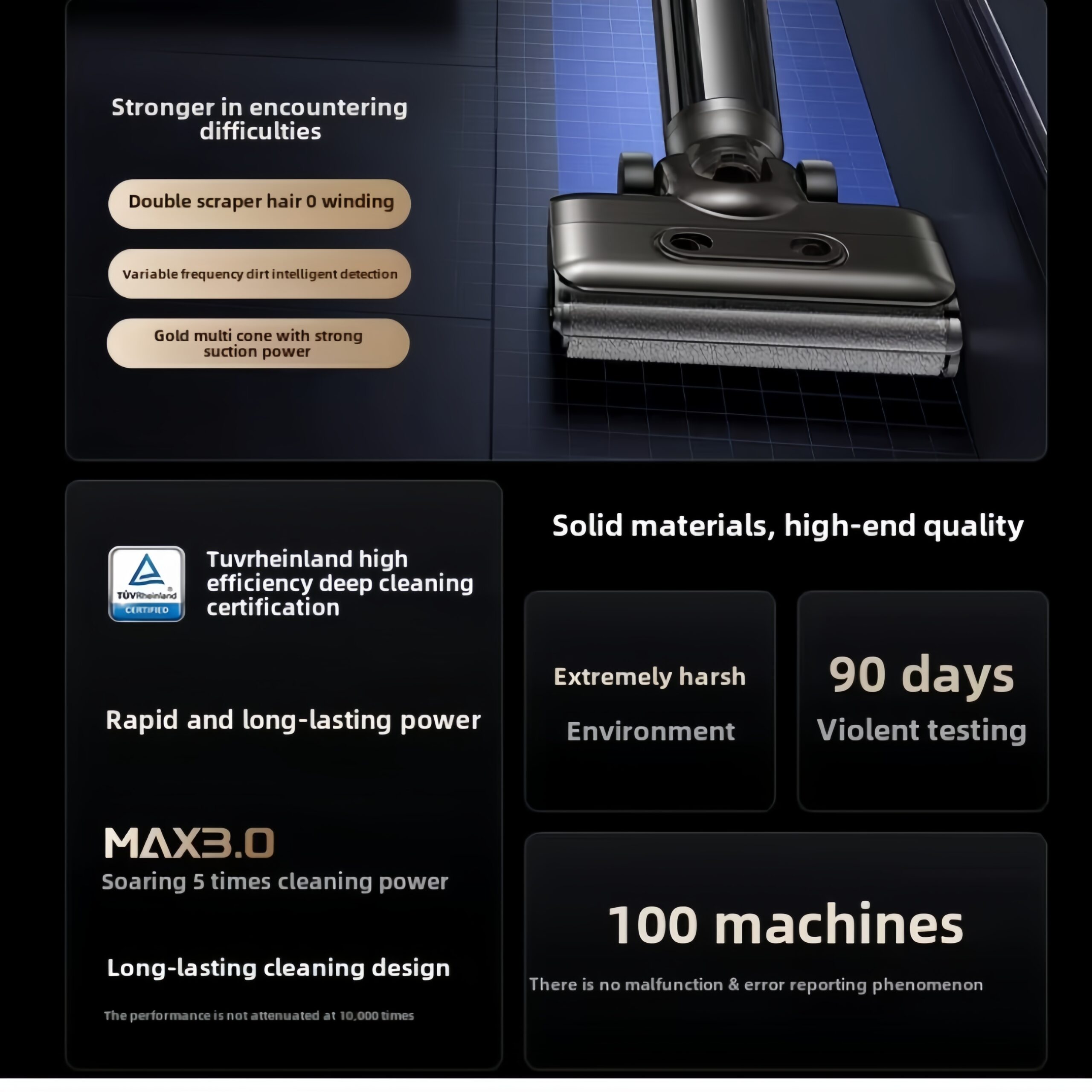 All-in-One Cordless Smart Motor Self-Cleaning Mop