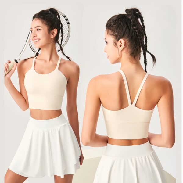 Backless Yoga Vest Women Yoga Clothing With Chest Pad Fitness Exercise - Image 6