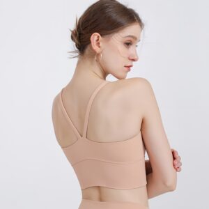 Backless Yoga Vest Women Yoga Clothing With Chest Pad Fitness Exercise