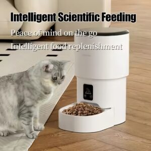 Smart Remote Control 4L Automatic Pet Food Bowl with Camera