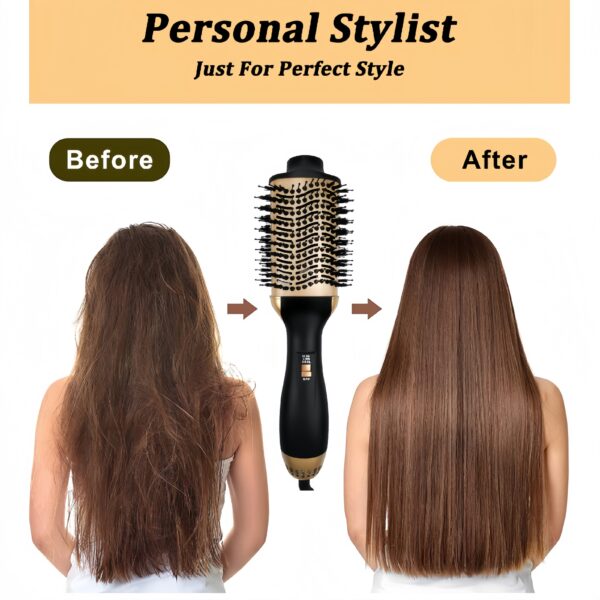 Blow Dryer Comb Curl Straight Hair Dryer Straightening Comb - Image 3