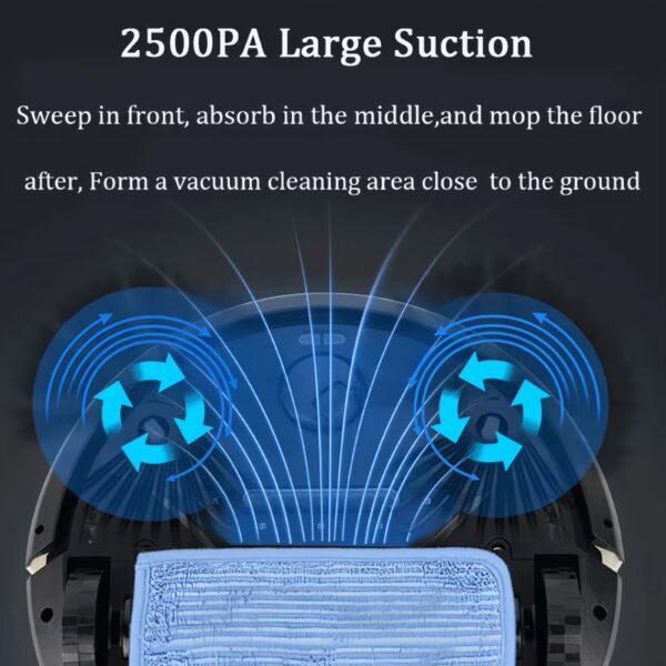 Smart APP Control Wash Mop Vacuum All-in-One Automatic Sweeping Robot - Image 5