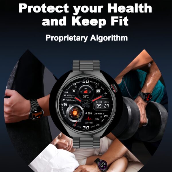 1.6" Bluetooth Talk Heart Rate Monitor Smartwatch - Image 4