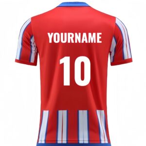 Customised jerseys] Times classic red and black striped shirt