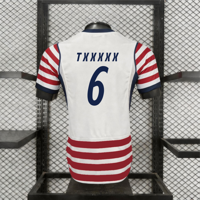 Custom Red and White Striped Soccer Jersey – Breathable Quick-Dry Football Shirt with Personalized Name & Number